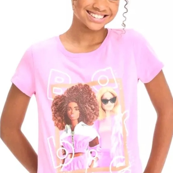 $$SALE$$ Mattel Pink Short Sleeve Tee with Barbie Graphic - Picture 4 of 10